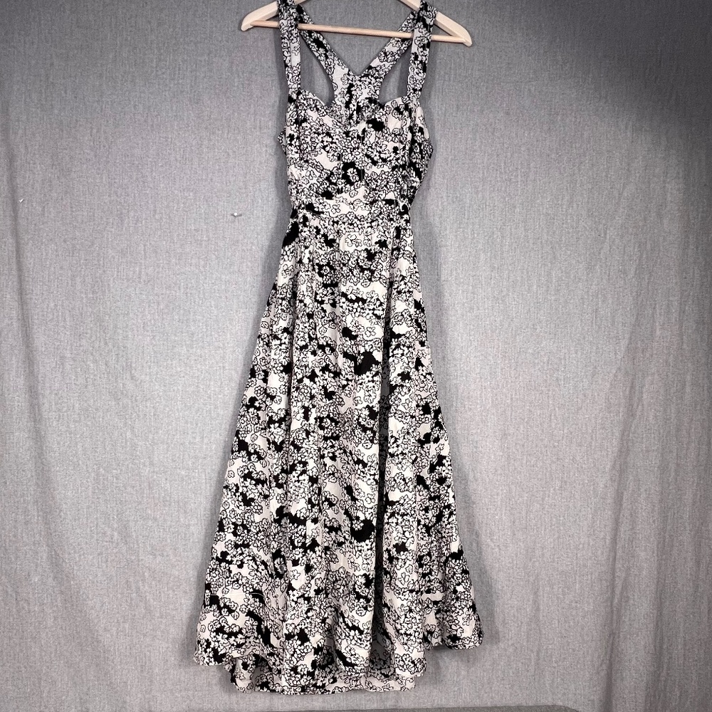 NWT Anthropologie Floral Linen Cotton Maxi Dress Pockets Sz S Fairy Sweetheart